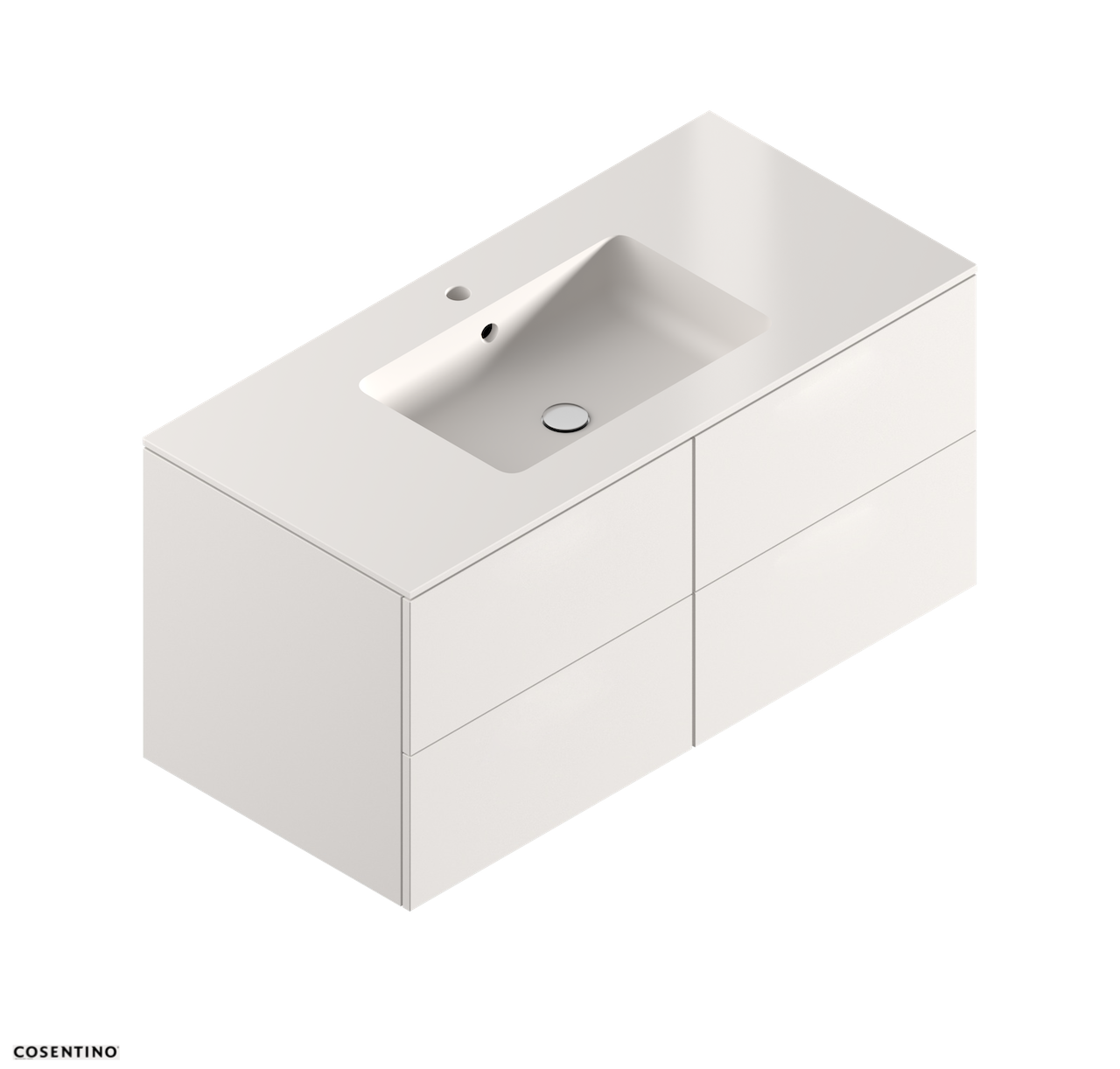 EVITA L - Silestone Baderomsvask - Kulp 65 X 30 cm